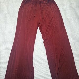 SKIMS Burgundy Pajama Pants